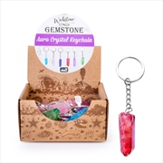 Buy Gemstone Aura Quartz Point Keychain (SENT AT RANDOM)