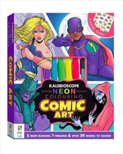 Buy Comic Neon Kaleidoscope Colouring Kit - Comics