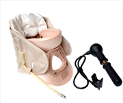 Buy Neck Traction Air Decompression Support Brace Cervical Collar Hand Pump