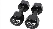 Buy 5kg Dumbbells Pair PVC Hand Weights Rubber Coated