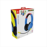 Buy PDP Switch Airlite Wired Headset Blue Red Super Mario