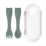 Buy Remi Cutlery Set - Olive Green