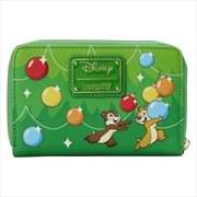 Buy Loungefly Disney - Chip & Dale Christmas Ornaments Zip Around Purse