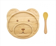 Buy Teddy Plate with Suction Cap Base & Spoon