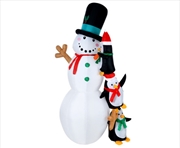 Buy 2.4m Christmas Inflatable Snowman Xmas Lights Outdoor Decorations