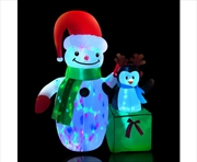 Buy Inflatable Christmas 1.8M Snowman LED Lights Outdoor Decorations