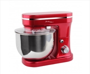Buy 1200W Mix Master 5L Kitchen Stand Mixer w/Bowl/Whisk/Beater - Red