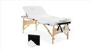 Buy Portable Wood Massage Table - 70cm White