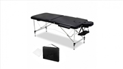 Buy Portable Aluminium Massage Table - Black - 75cm