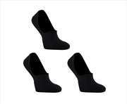 Buy 3 Pack Small Black Cushion No Show Ankle Socks Non-Slip Breathable