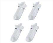 Buy 4 Pack Large White Seamless Sport Sneakers Socks Non-Slip Heel Tab