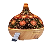 Buy Aroma Aromatherapy Diffuser 3D LED Night Light Firework Air Humidifier Purifier 400ml Remote Control