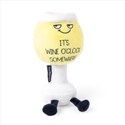 Buy Punchkins - “It’s Wine O’Clock Somewhere” Plush White Wine