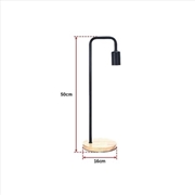 Buy Light Timber Base Lamp - Black