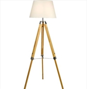 Buy Floor Lamp Wood Tripod 145cm