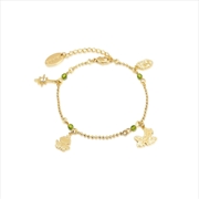 Buy Disney Princess & The Frog Charm Bracelet - Gold