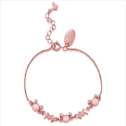 Buy Mickey Mouse Minnie And M Bracelet - Rose Gold