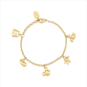 Buy Mickey Mouse Icon Charm Bracelet - Gold