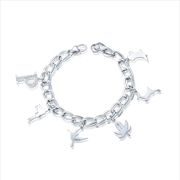 Buy Princess Pocahontas Charm Bracelet - Silver