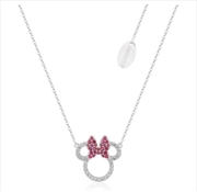 Buy Precious Metal Minnie Mouse CZ Necklace - Silver