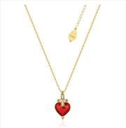 Buy Villains Snow White Evil Queen Heart Dagger Necklace - Gold