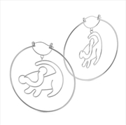 Buy Lion King Simba Earrings - Silver