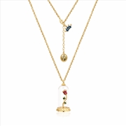 Buy Disney Beauty And The Beast  Enchanted Rose Necklace