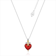 Buy Villains Snow White Evil Queen Heart Dagger Necklace - Silver