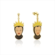 Buy Villains Snow White Evil Queen Crystal Drop Earrings - Gold