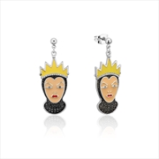 Buy Villains Snow White Evil Queen Crystal Drop Earrings - Silver