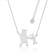 Buy Disney Winnie The Pooh and Piglet Necklace - Silver