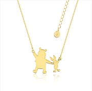 Buy Disney Winnie The Pooh And Piglet Necklace - Gold