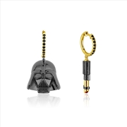 Buy Star Wars Darth Vader Lightsaber Hoop Earrings - Gold