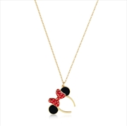 Buy Minnie Mouse Ears Necklace - Gold
