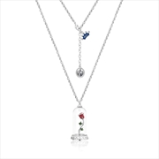 Buy Disney Beauty And The Beast Enchanted Rose Necklace