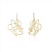 Buy Minnie Mouse Wire Style Drop Earrings - Gold