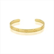 Buy Precious Metal Mickey Mouse Bangle Cuff Bracelet Adult - Gold