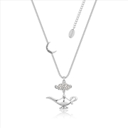 Buy Disney Aladdin Genie Lamp in the Night Necklace - Silver