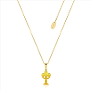 Buy Beauty And The Beast Lumiere Enamel Necklace - Gold