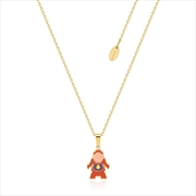 Buy Beauty And The Beast Cogsworth Enamel Necklace - Gold