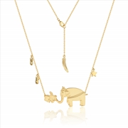 Buy Disney Dumbo and Mrs Jumbo Necklace - Gold