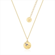 Buy Disney Fantasia Sorcerer's Apprentice Mickey Reversible Medallion Necklace - Gold