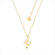 Buy Disney Fantasia Mickey Mouse Treble Clef Necklace - Gold