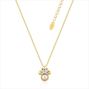 Buy Precious Metal Minnie Mouse Pearl Necklace - Gold