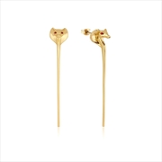 Buy Disney Aladdin Jafar Snake Staff Earrings - Gold