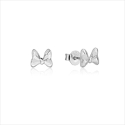 Buy Precious Metal Minnie Mouse Bow Stud Earrings - Silver