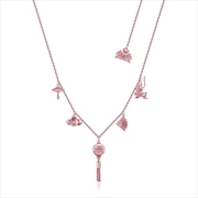 Buy Disney Mulan Choker Charm Necklace - Rose