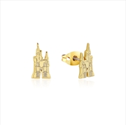 Buy Disney Princess Cinderella Castle Stud Earrings
