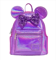 Buy Loungefly Disney - Minnie Mouse Purple Glitter US Exclusive Mini Backpack [RS]