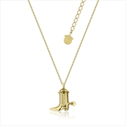 Buy Disney Pixar Toy Story Woody Boot Necklace - Gold